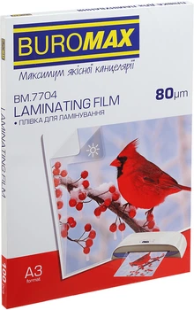 Пленка для ламинации Buromax A3 303 x 426 мм 80 мкм (BM.7704)
