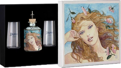 Джин J. Rose London Dry Artisan Gin JR09 0.7 л 43% + 2 бокала (8057711492374)