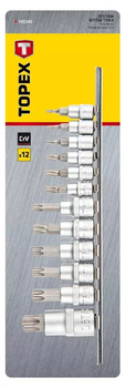 Zestaw nasadek Torx TOPEX 12 szt 39D342 (5902062008671)