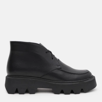 Жіночі демісезонні черевики шкіряні низькі Ashoes 2859/3 37 24 см Чорні (ROZ6501005220)
