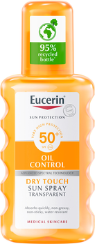 Сонцезахисний спрей для тіла Eucerin Sun Oil Control Transparent SPF50+ 200 мл (4005800309854)