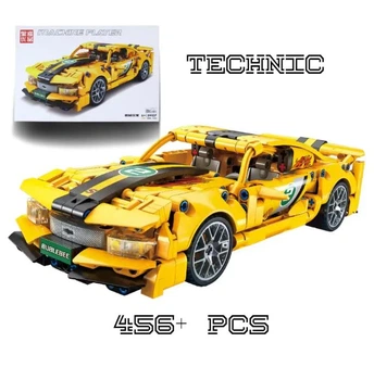 Конструктор Technic Машина Камаро БамблБі гоночна 456 деталей. Жовта Lele Brother