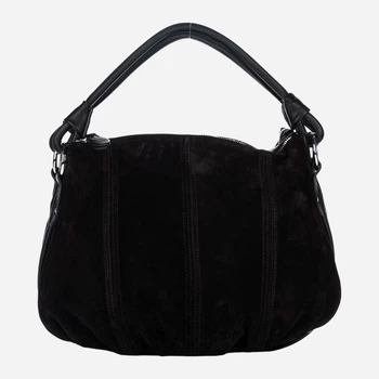Сумка хобо женская из натуральной кожи большая ARTiS Bags 561 замш/4620 Черная (6501013394)