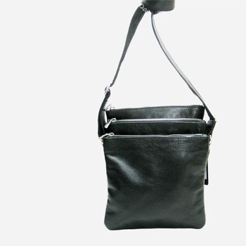 Сумка планшет через плечо женская из натуральной кожи средняя ARTiS Bags 2029 4620 Черная (6501013965)