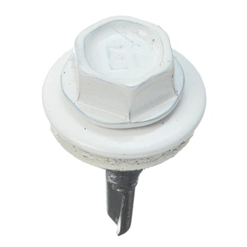 Саморіз покрівельний Easyfix по металу 4,8x19 RAL9003 сигнальний білий 250 шт.