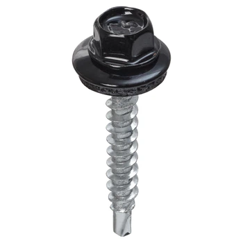 Саморез кровельный Easyfix для дерева 4,8x35 RAL9005 чёрный 250 шт.