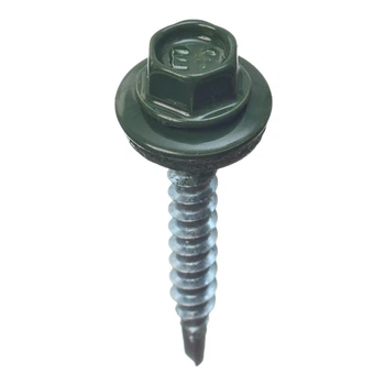 Саморез кровельный Easyfix для дерева 4,8x35 RAL6020 хромовый зеленый 250 шт.