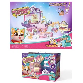 Ігровий набір з домашніми улюбленцями Similan "Песики DIY Scribble Pet Care" (QL002)