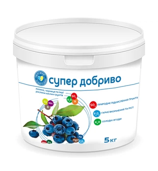Удобрение для голубики, черники и других растений кислых почв Супер Добриво 5 кг