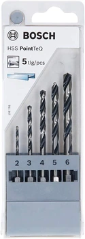 Набор сверл Bosch HSS PointTeQ по металлу 5 шт (2607002824)