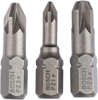 Біти Bosch Extra Hart PZ1/2/3, 25 мм 3 шт (2607001753)