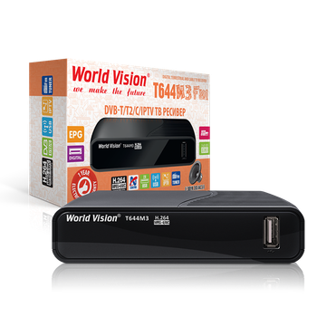 Эфирный Т2 ресивер цифровой тюнер World Vision T644M3