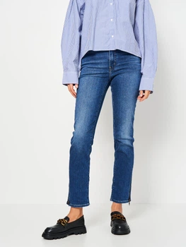 Джинси Regular Fit жіночі Levi`s 724 Button Shank All Zipped Up A6213-0000 29-34 Сині (5401128276295)
