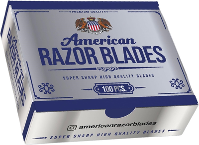 Леза American Razor Blades Single Edge Razor Blades 100 шт
