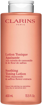 Лосьйон для обличчя Clarins Soothing Toning для сухої та дуже сухої шікри 400 мл (3666057216879)