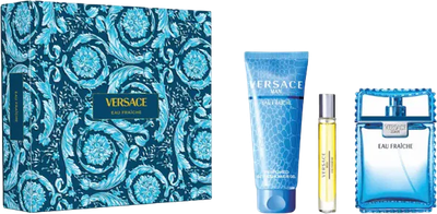 Zestaw męski Versace Woda toaletowa 100 ml + Miniaturka Woda toaletowa 10 ml + Żel pod prysznic 150 ml (8011003889198)