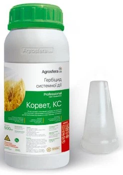 Гербіцид Agrosfera Корвет 500 мл, флуметсулам, 100 г/л + флорасулам, 75 г/л