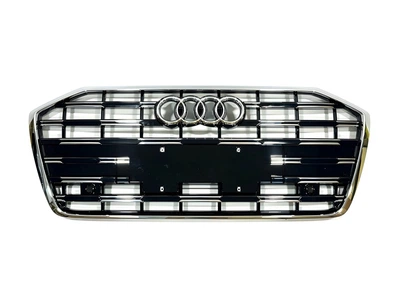 Решітка радіатора Audi A6 C8 рестайлінг для 2018+ чорна з хромом для Audi A6 C8 2018- (8617)