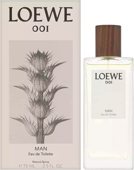 Туалетна вода для чоловіків Loewe 001 Man 75 мл (8426017072144)