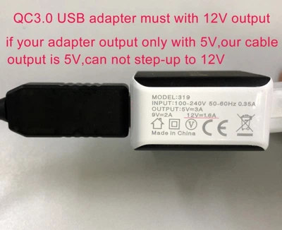 USB кабель для роутера совместим с павер банком 12V разъем 5.5 (FG22)
