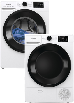 Стиральная машина полногабаритная Gorenje WPNEI84A1SWIFI/UA + Сушильный автомат GORENJE DNE8B (комплект)