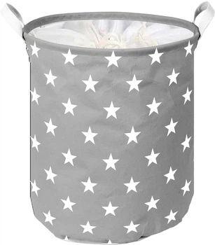 Кошик для зберігання Idea Home LY-03 Stars 35х45 см Сірий (LY-03 круг. ткан. з/кр Stars)