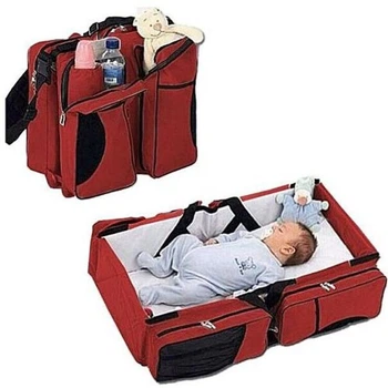 Переноска-кровать для младенцев Baby room, многофункциональная сумка-мама, детская сумка-кроватка для путешествий Красный