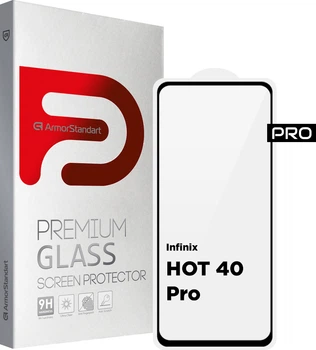 Защитное стекло ArmorStandart Pro для смартфона Infinix Hot 40 Pro Black (ARM73828)