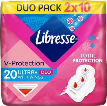 Прокладки гігієнічні Libresse Ultra Deo 4 краплі 20 шт (7322540356847)