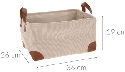 Koszyk do przechowywania Home Collection beżowy 36 x 26 x 19 cm(5902973432060)