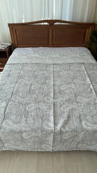 Плед мусліновий двосторонній Туреччина 150x200 см Сірий (П4К-M-muslin08)