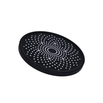 Лейка для верхнего душа круглая Qtap Hlavova D 230 мм QTHLA107BLM45788 Black Matt черная