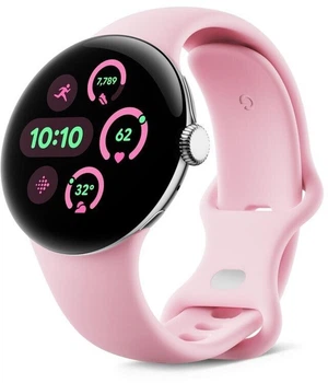 Смарт-часы Google Pixel Watch 3 WLAN 41 мм Polished Silver / Rose Quartz (EU - Version)