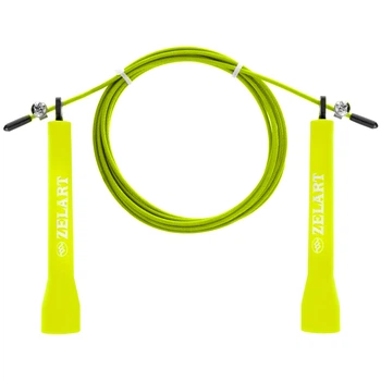 Скакалка скоростная КроссфитSP-Sport FI-1008A 2,75м Желтый