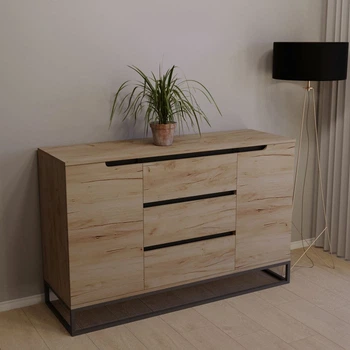 Комод Тиса Мебель 417 Дуб Тахо 90x45x140 см