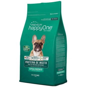 Гипоаллергенный корм для взрослых собак протеин насекомых happyOne Premium Adult Dog Insect Protein 4 кг