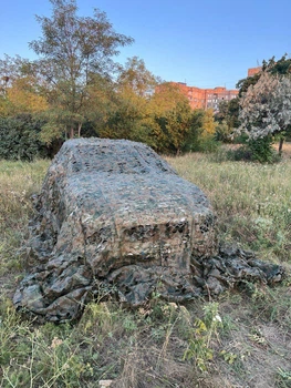Маскувальна сітка зелена з коричневим 3х4м для автомобіля, пікапа, позашляховика та техніки "Камуфляж №5"