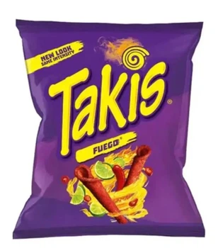 Чипсы Takis Fuego с острым перцем чили и лаймом 92,3 г