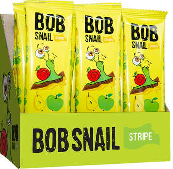 Упаковка цукерок Bob Snail натуральних Яблуко-Груша 14 г х 30 шт. (4820206080714)