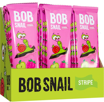 Упаковка цукерок Bob Snail натуральних Яблуко-Малина 14 г х 30 шт. (4820206080738)