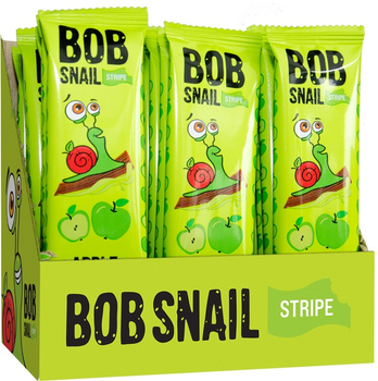 Упаковка цукерок Bob Snail натуральних з яблука 14 г х 30 шт (4820219344247)