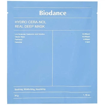 Нічна відновлююча гідрогелева маска з керамідами BIODANCE Cera-nol Real Deep Mask34г
