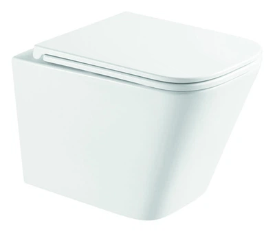 Унитаз подвесной Mixxus Premium Quadro-0301-R 490x340x360mm, система смыва Rimless (MP6452)