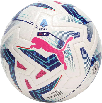 Piłka nożna Puma Orbita Serie A FIFA Quality Pro 84114 01 rozmiar №5 Biało-niebiesko-różowa (4099683457092)