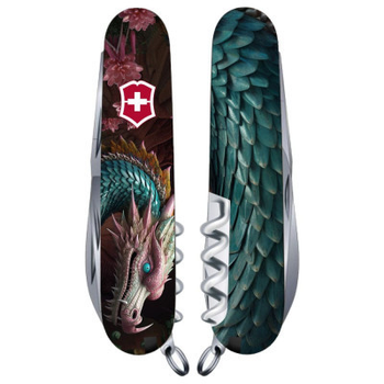 Ніж Victorinox Climber Zodiac Лазурний дракон (1.3703.3_Z3290p)