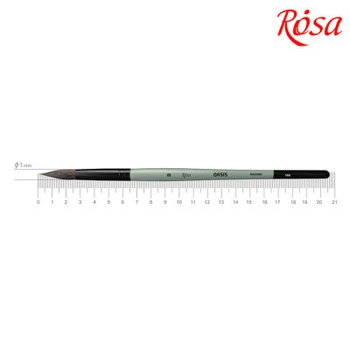 Кисточка для рисования Rosa Енот круглый OASIS 188, № 8 (4823098516910)