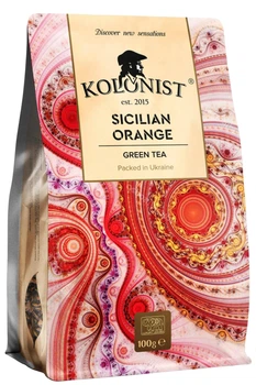 Чай Kolonist зелений Сицилійський апельсин 100г (58494)