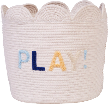 Корзина для игрушек Childhome Flower 35x35x35 см белый (CCBAFL35)