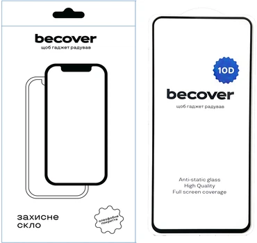 Захисне скло для смартфона Google Pixel 6 BeCover Black (BC_711866)
