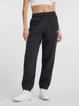 Спортивні штани на флісі жіночі New Balance Essentials Fleece WP41502BK XL Чорні (197375437309)